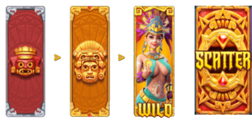 สัญลักษณ์พิเศษ PGSLOT สล็อตออนไลน์ TREASURES OF AZTEC