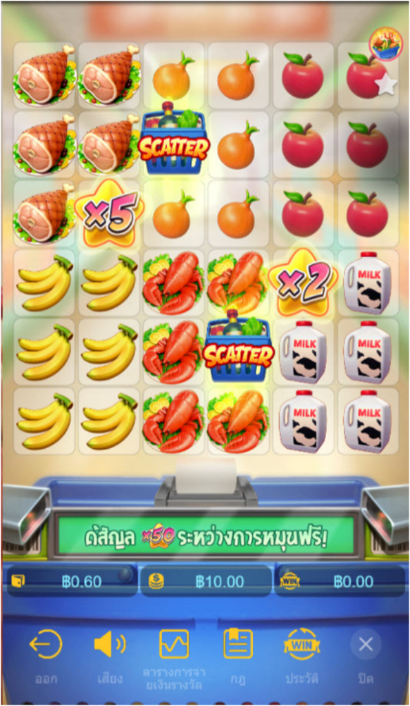 เกมสล็อต Supermarket Spree PGSLOT พีจีสล็อต Joneslot